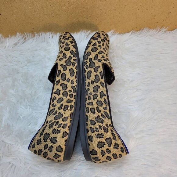Rothy's “The Loafer” Mocha Spot Leopard Print Loafers- Size 9 - Picture 5 of 12
